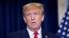 Cựu Tổng thống Donald Trump phát biểu với giới truyền thông tại một khách sạn ở Washington vào ngày 9 tháng 1 năm 2024, sau khi tham dự phiên tranh tụng tại Tòa phúc thẩm khu vực D.C.