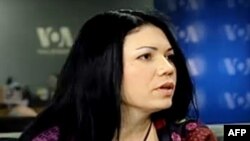 Вікторія Сюмар, директор Інституту масової інформації у студії Голосу Америки.