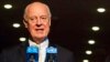 U.N. Special Envoy for Syria Staffan de Mistura speaks during a news conference, Nov. 19, 2015, at U.N. headquarters. 