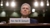 Supreme Court Justice nominee Neil Gorsuch listens on Capitol Hill in Washington, March 22, 2017, as he testifies at his confirmation hearing before the Senate Judiciary Committee.