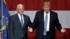 Indiana Gov. Mike Pence joins Republican presidential candidate Donald Trump at a rally in Westfield, Indiana, July 12, 2016.